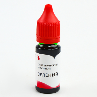 Краситель синтетический, жидкий, 15 г, зелёный