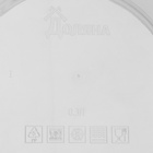 Контейнер круглый Доляна, пищевой, 300 мл, прозрачный, крышка синяя - Фото 3