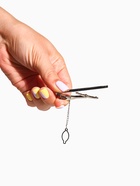 Набор мужской медный «Запонки + Зажим для галстука» прямоугольник с эмалью, чёрно-серебристый - Фото 8