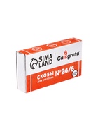 Скобы металлические №24/6, Calligrata, для степлера, 1000 шт. - Фото 6