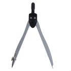 Циркуль металлический Calligrata, 115 мм, в пластиком пенале, крышка-линейка - Фото 3