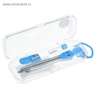 Готовальня Calligrata, 3 предмета (циркуль 115 мм, грифель, точилка), в пластиковом пенале - Фото 2