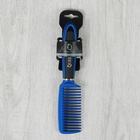 Расчёска с прорезиненной ручкой, цвет синий - Фото 4