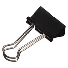 Набор зажимов для бумаг Calligrata, чёрные, 19 мм, 12 штук, в картонной коробке - Фото 4