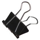 Набор зажимов для бумаг Calligrata, чёрные, 19 мм, 12 штук, в картонной коробке - Фото 5