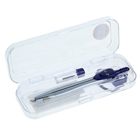 Циркуль металлический Calligrata, 120 мм, с запасными грифелями, в пластиковом пенале - Фото 4