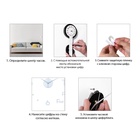 Часы настенные интерьерные большие, 3d «Акстелл», плавный ход, наклейка, d-120 см - Фото 3