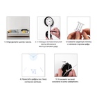 Часы настенные интерьерные «Акстелл», 3D, бесшумные, плавный ход, наклейка, d=70 см - Фото 3