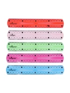 Линейка силиконовая Calligrata, 20 см, гибкая, двухсторонняя шкала, МИКС - Фото 2