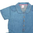Платье джинсовое для девочки, рост 92 см, цвет голубой (арт. CK 6J005) - Фото 3