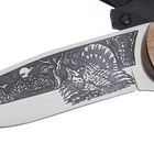 Нож туристический "Глухарь" - 50431, сталь AUS8, с худ.оформлением,  г. Кизляр - Фото 3