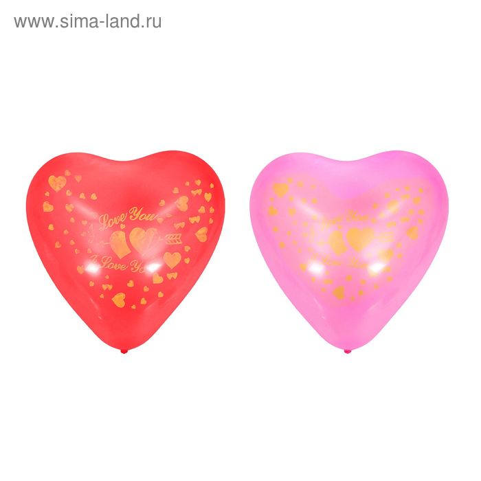 Шар латексный "Сердце" 16", цвета МИКС, УЦЕНКА - Фото 1
