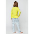 Комплект домашний для девочки (футболка и брюки), рост 116 см (60), цвет жёлтый - Фото 4