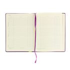 Дневник для 5-11 класса, MONACO, обложка из искусственной кожи, с петлей для ручки, 48 листов, фиолетовый - Фото 3