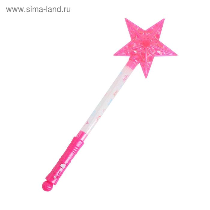 Световая палочка «Звёздочка», цвет розовый - Фото 1