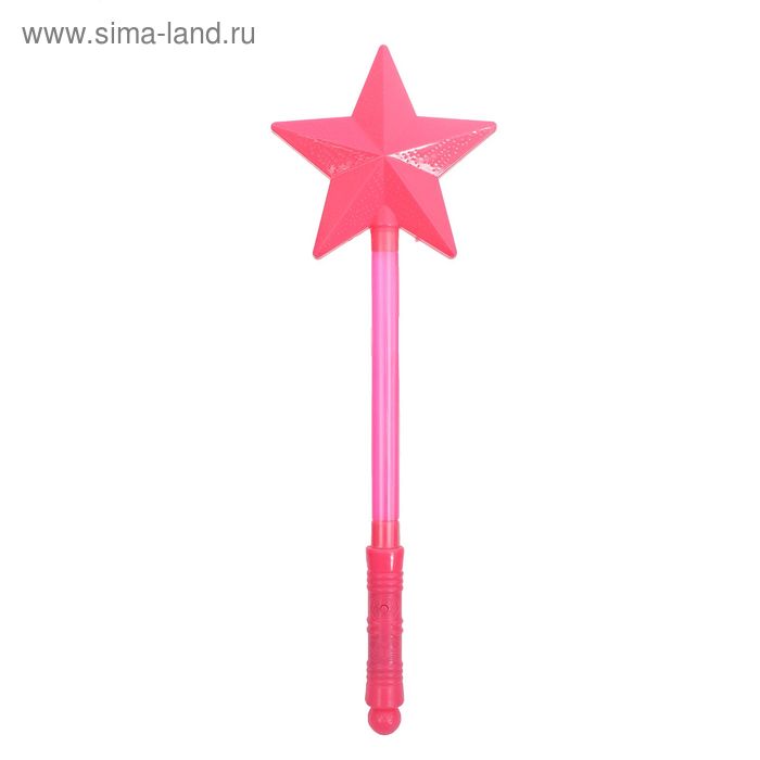 Световая палочка "Звезда", цвет розовый - Фото 1