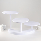 Подставка для кондитерских изделий, d=27.5 см, белая - Фото 1