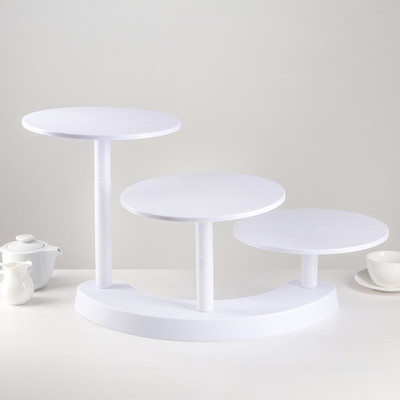 Подставка для кондитерских изделий, d=27.5 см, белая