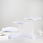 Подставка для кондитерских изделий, d=27.5 см, белая - Фото 3