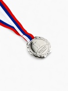 Медаль призовая «2 место» 037, d=4 см, серебряная, с лентой - Фото 3