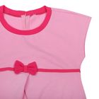 Платье для девочки, рост 110-116 см (60), цвет розовый/ярко-розовый (арт. Д 0193) - Фото 2