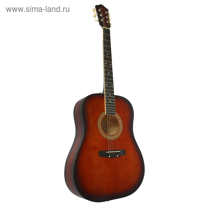 Акустическая гитара "Амистар н-54" 6 струнная,   менз.650мм , глянцевая, темная - Фото 1