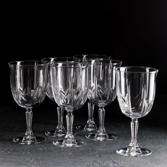 Набор стеклянных бокалов для вина Karat, 415 мл, 6 шт