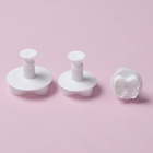 Плунжеры кондитерские Доляна «Бантик», набор 3 шт., пластик, МИКС - Фото 3