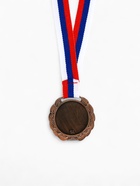 Медаль призовая «3 место» 037, d=4 см, бронзовая, с лентой - Фото 4