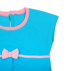 Платье для девочки, рост 98-104 см (56), цвет аквамарин/розовый (арт. Д 0193) - Фото 2