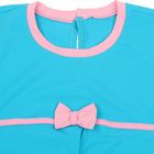 Платье для девочки, рост 98-104 см (56), цвет аквамарин/розовый (арт. Д 0193) - Фото 5