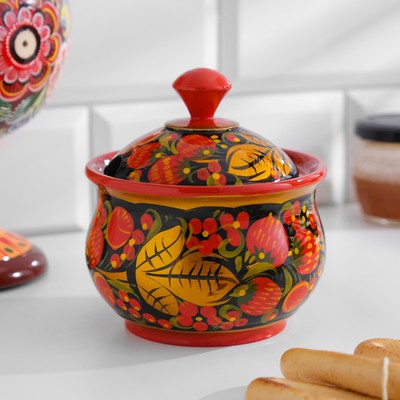 Сахарница дерево хохлома «Малая»