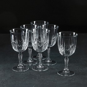 Набор стеклянных бокалов для вина Karat, 335 мл, 6 шт