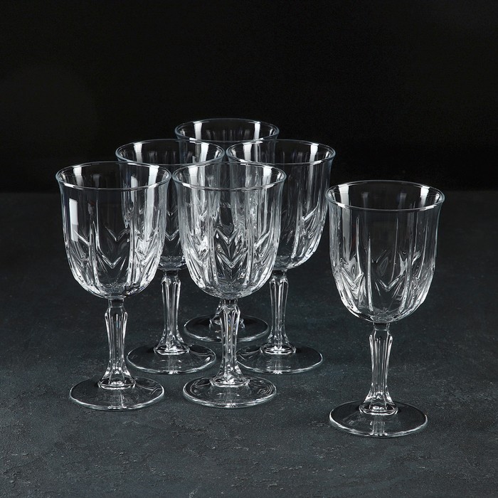 Набор стеклянных бокалов для вина Karat, 335 мл, 6 шт - Фото 1