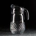 Набор питьевой стеклянный Valse, кувшин 1,3 л, стаканы 290 мл, 6 шт - Фото 2