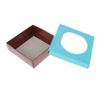 Коробка для сладостей 15 х 15 х 4,5 см, мятный/шоколад - Фото 3