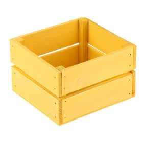 Ящик реечный № 5 желтый, 11 х 11,5 х 9 см