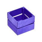 Ящик реечный № 5 фиолетовый, 11 х 11 х 9 см - Фото 2