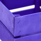 Ящик реечный № 5 фиолетовый, 11 х 11 х 9 см - Фото 3