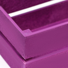Ящик реечный №1 фиолетовый, 23,5 х 11,4 х 9 см - Фото 3