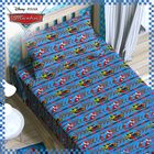 Простыня 1,5 сп "Тачки" 150*214 см 100% хлопок, поплин 125 г/м2 - Фото 1