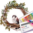 Пастель масляная, 16 цветов, Pentel, 8/60 мм, в картоне - фото 9336991
