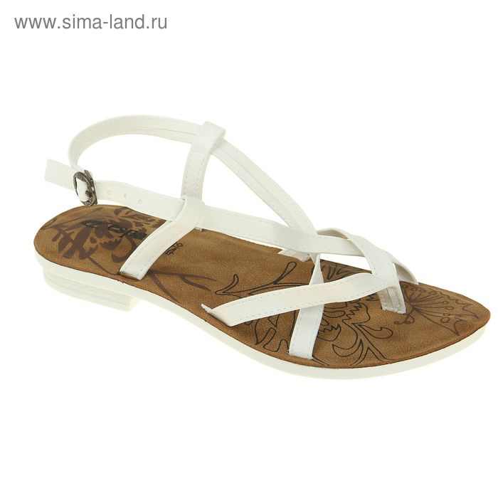 Туфли летние женские открытые, цвет белый, размер 40 (арт. 143015-2 EW) - Фото 1