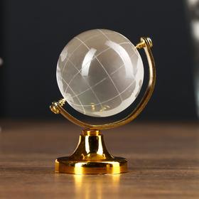 Сувенир стекло 'Глобус' d=4 см