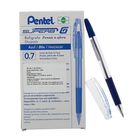 Ручка шариковая Pentel масляная основа Superb G 401, резиновый упор, 0.7мм, синий стержень (BKL7) - Фото 1