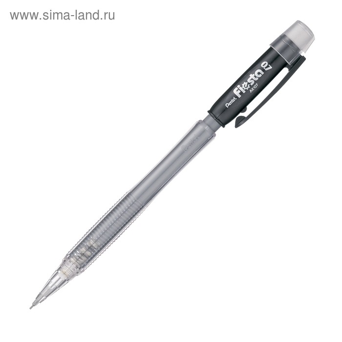 Карандаш механический Pentel Fiesta AX107, 0.7 мм, черный корпус - Фото 1