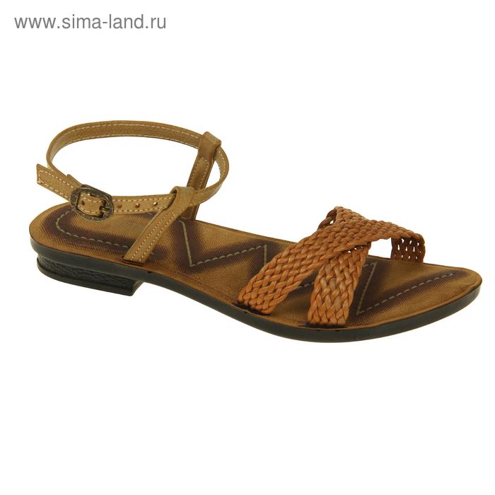 Туфли летние женские открытые, цвет бежевый, размер 38 (арт. 143014-3 EW) - Фото 1