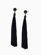 Серьги «Кисти», цвет чёрный, L кисти 9 см - Фото 2