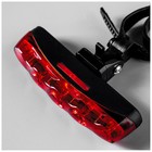 Фонарь велосипедный задний JY-358, 5 диодов, 2 режима - фото 24307621