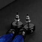 Серьги ассорти «Кисти» овал, цвет синий, L кисти 8.5 см - Фото 2